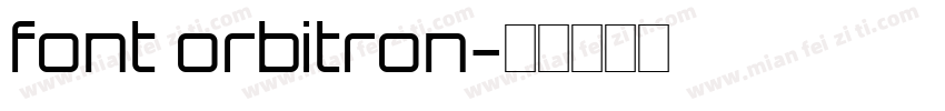 font orbitron字体转换